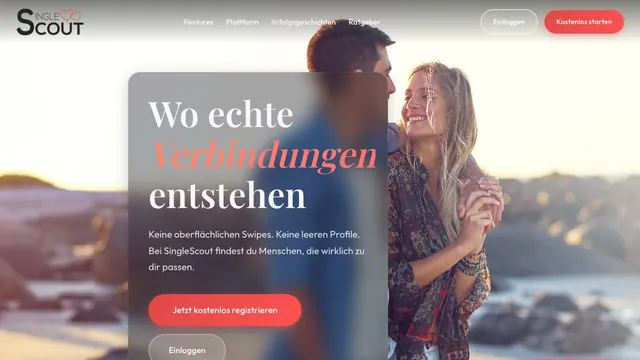 Startseite von SingleScout