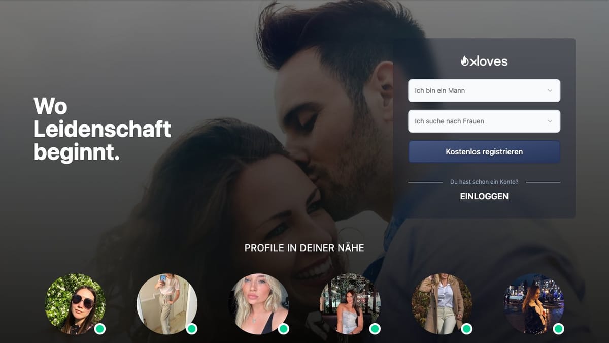 Startseite von Xloves